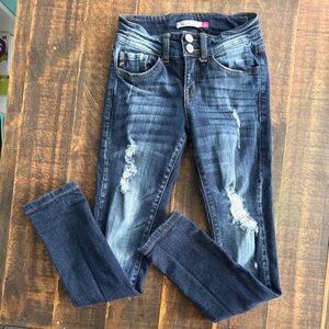 KanCan Girls Distressed Skinny Jeans